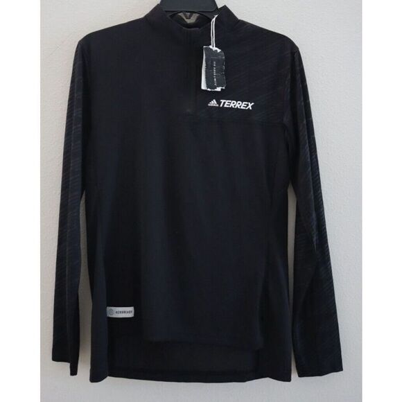adidas H53394 Women's Sz Small Black Terrex Multi 1/2 Zip L/S Pullover Top $60 - Picture 1 of 10